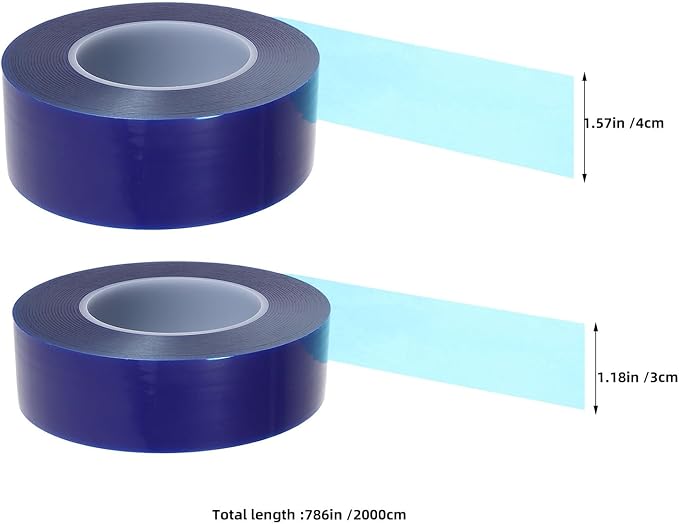 Cinta protectora azul para llantas 2 rollos miniatura 2