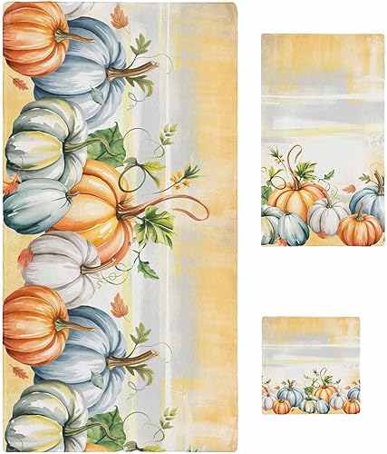 Juego de 3 toallas de baño, toallas de ducha grandes de Acción de Gracias para baño, secado rápido, altamente absorbentes, toallas de piscina,