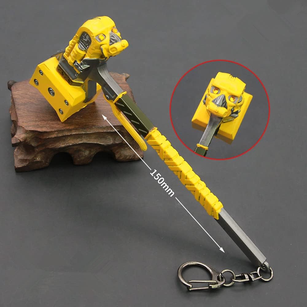 Superbuybox APEX Caustic Heirloom Metal Death Hammer Action Figures Toys Collection Keychain Gift Party Supplies Desk Decoration Backpack Pendant Gift