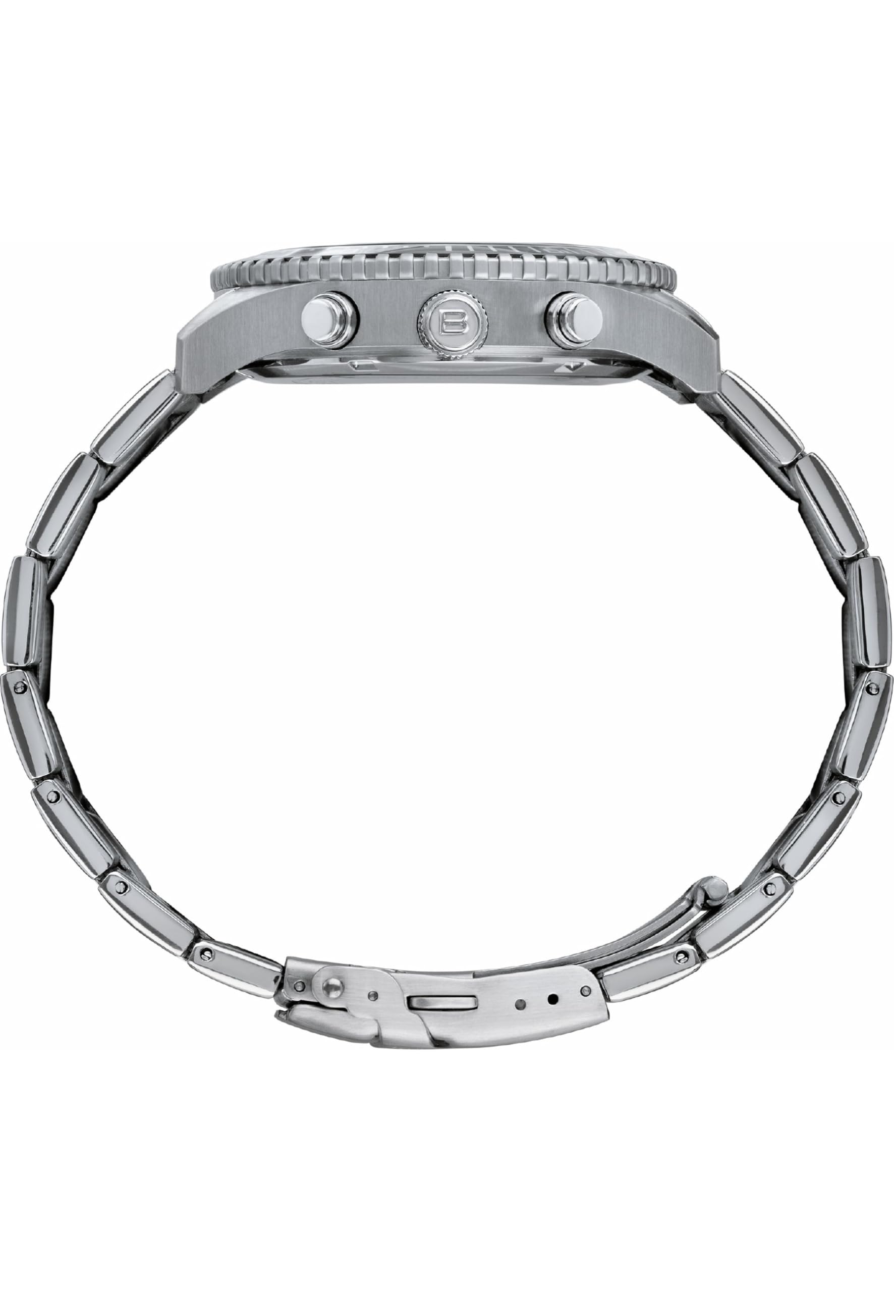 Breil, Collezione Sail, Orologio Uomo, Cronografo in Acciaio, Cassa 28 mm, Quadrante Antracite, Sfere e Indici con Luminous, Chiusura Diver, Resistente all'Acqua fino a 10 Atmosfere