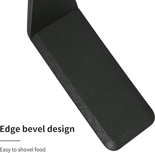 Miniatura 2 de Big-Middle-Mini paquete de 3 espátulas de nailon negro, espátulas KItchen antiadherentes, utensilios de cocina sin BPA de alta resistencia al calor,