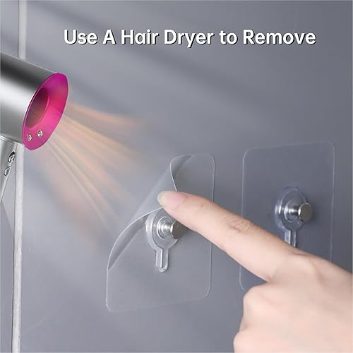 Miniatura 5 de Ganchos adhesivos sin taladros, 24 ganchos de fotos sin clavos, ganchos de pared sin clavos, ganchos de pared adhesivos para colgar para cocina,