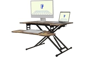 FLEXISPOT 31" Standing Desk Converter Height Adjustable Sit-to-Stand Desk Riser Laptop Workstation...