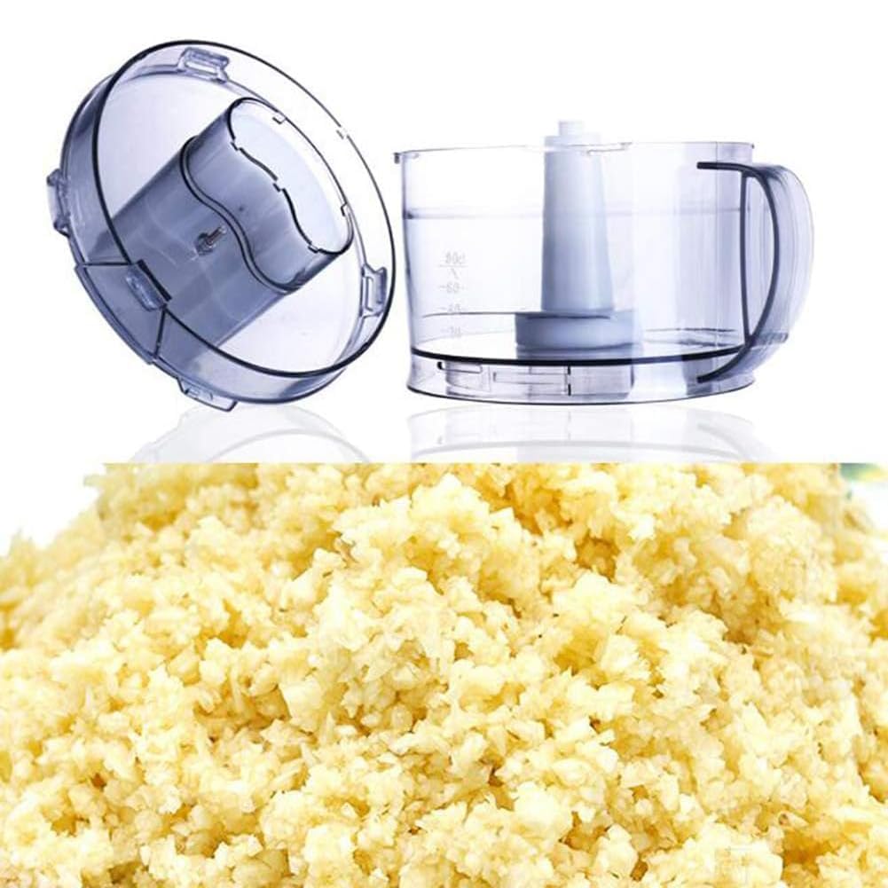 Máquina peladora eléctrica de ajos de 500 W, picadora de alimentos multifunción para jengibre, chile, mini trituradora de ajo, cortador de dados, uso comercial y doméstico