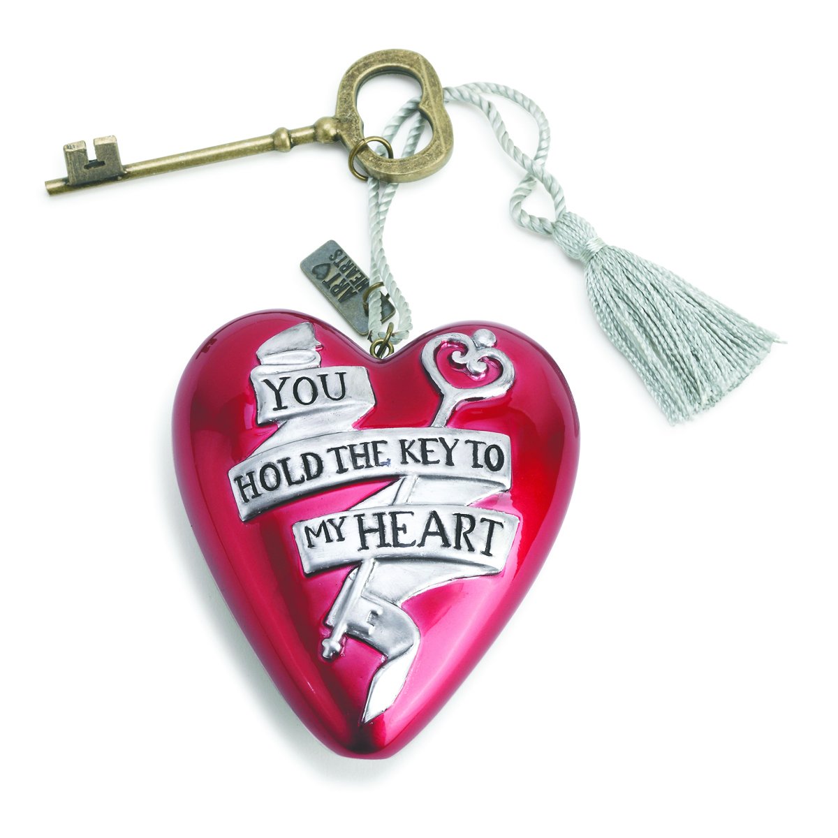 Demdaco Key To My Heart Art Heart Ornament