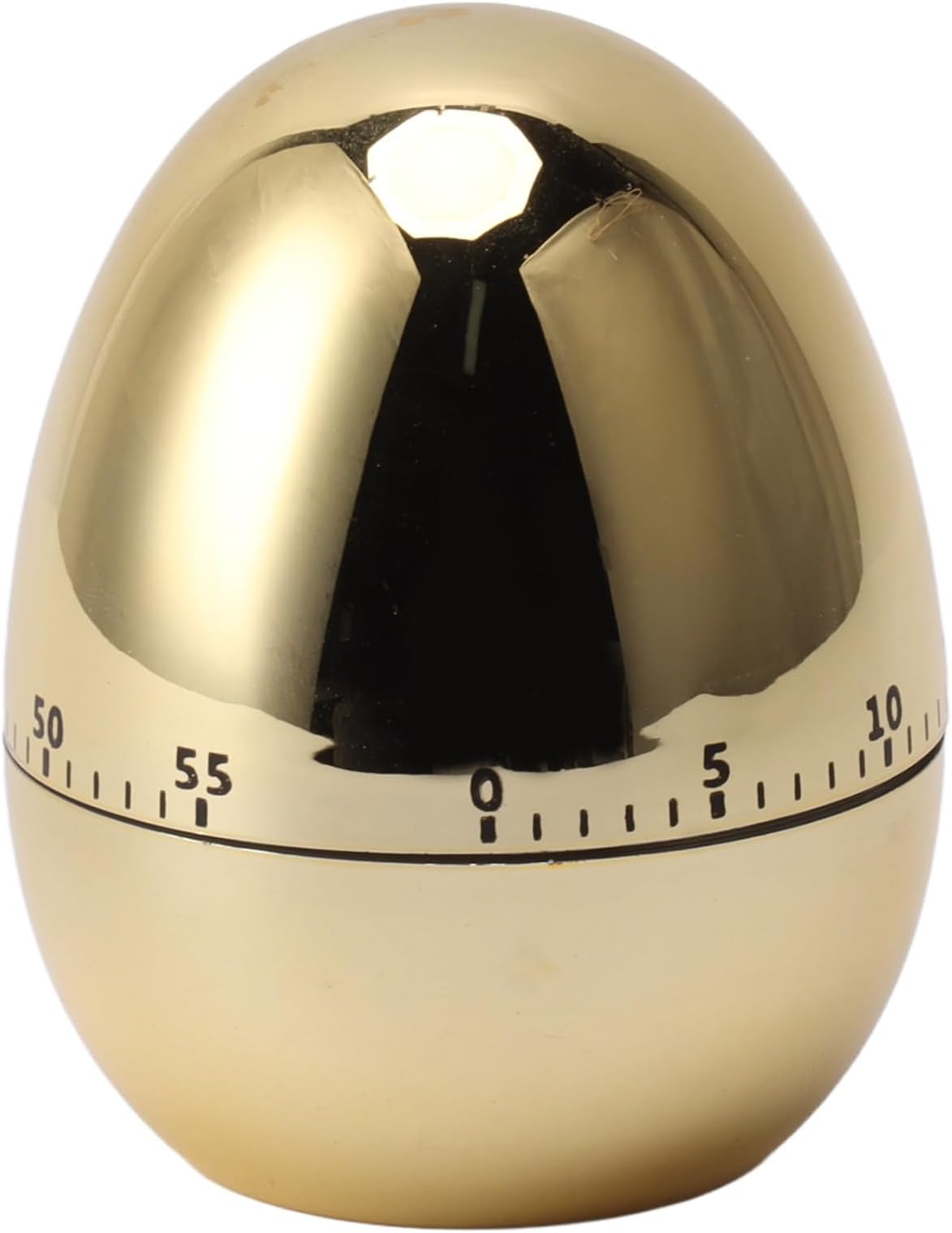 Egg Model Mechanical Timer Countdown Timer 60 Minute Manual Alarm Clock for Baking, Cooking and Learning (Gold)