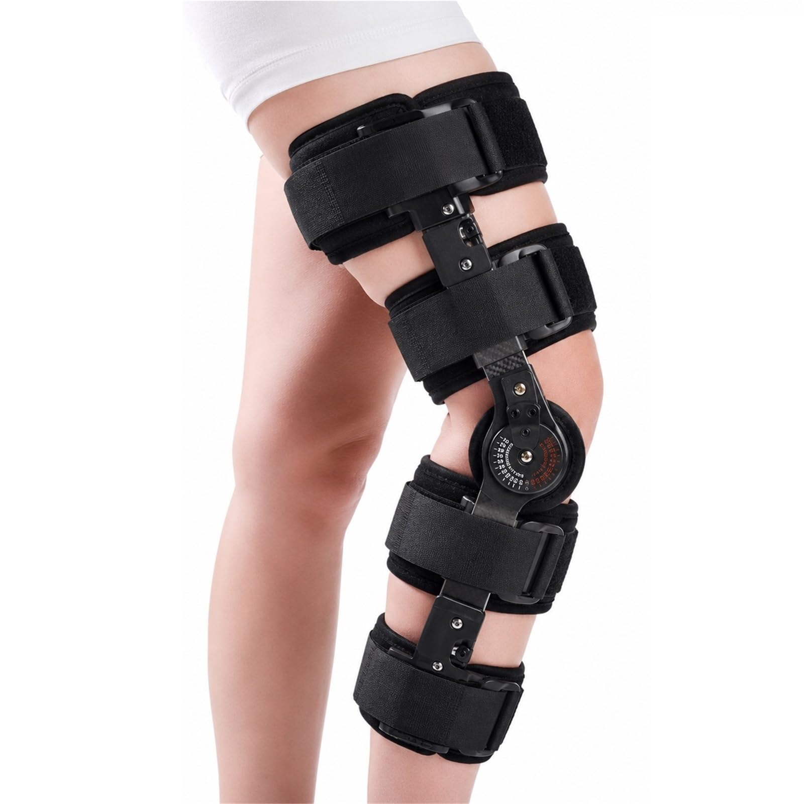 Tutore Ginocchio Post Operatorio ROM Regolabile Immobilizzatore per Lesioni LCA LCM LCP Stabilizzatore Ortopedico Riabilitazione Post Chirurgica Donna e Uomo