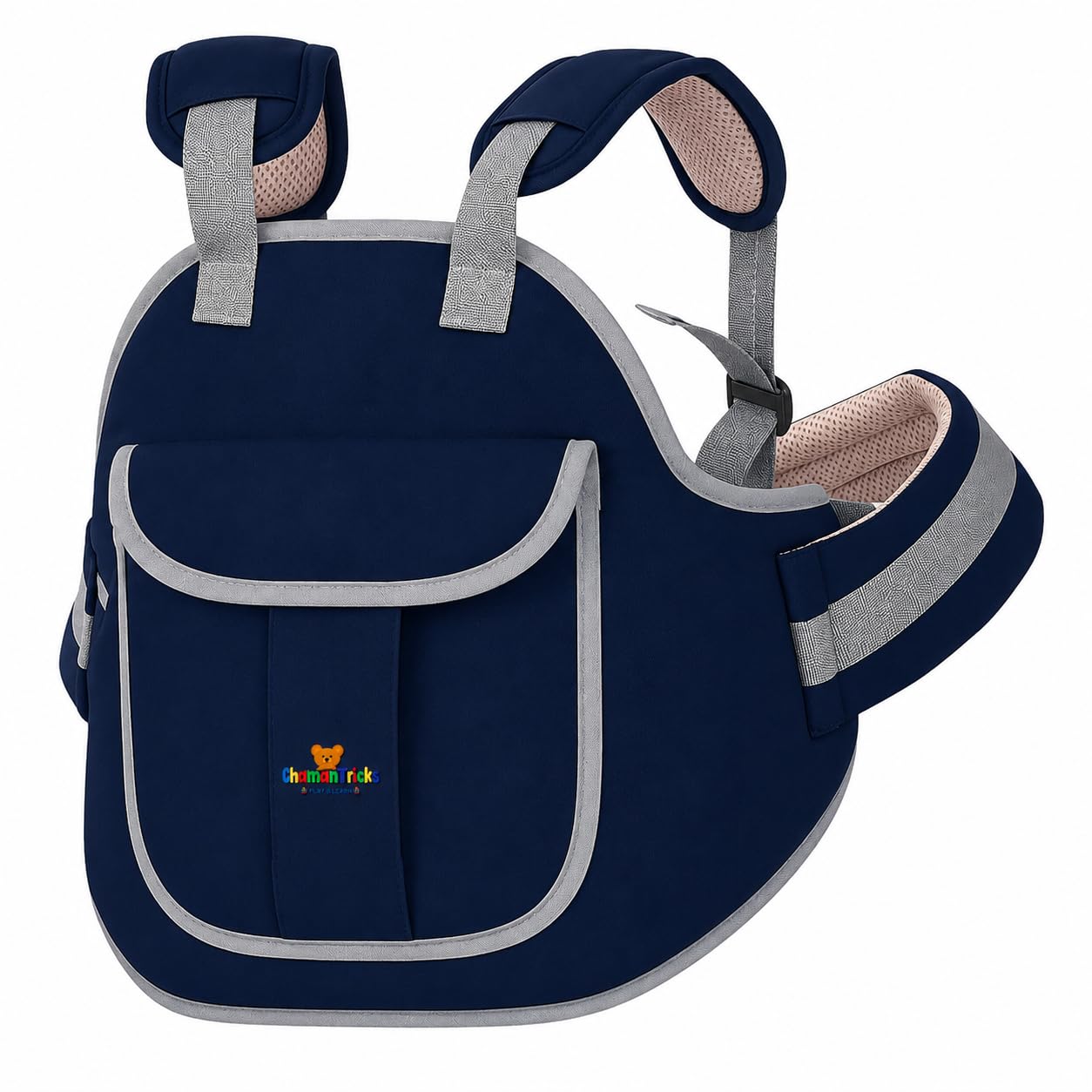 Chamantricks Baby Safety Belt for 2 Wheeler | Adjustable Two Wheeler/Motorcycle Safety Harness Strap Belt for Children for 2 to 6 Year (Navy Blue)