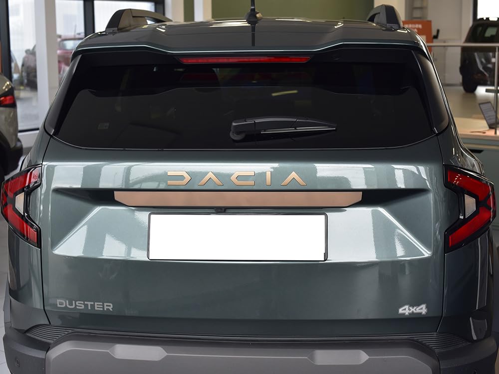 Copertura In Acciaio per 2024+ Dacia.Duster III 3 (P1310) | Portellone Posteriore Decor - Stile MARRONE RAME | 1 Pezzo Essential Expression Journey Extreme DUSTER Accessori Tuning