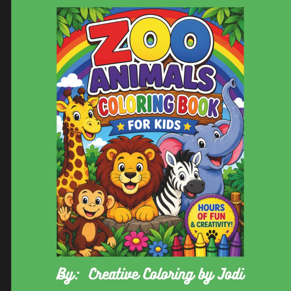 Zoo Animal Coloring Book for Kids