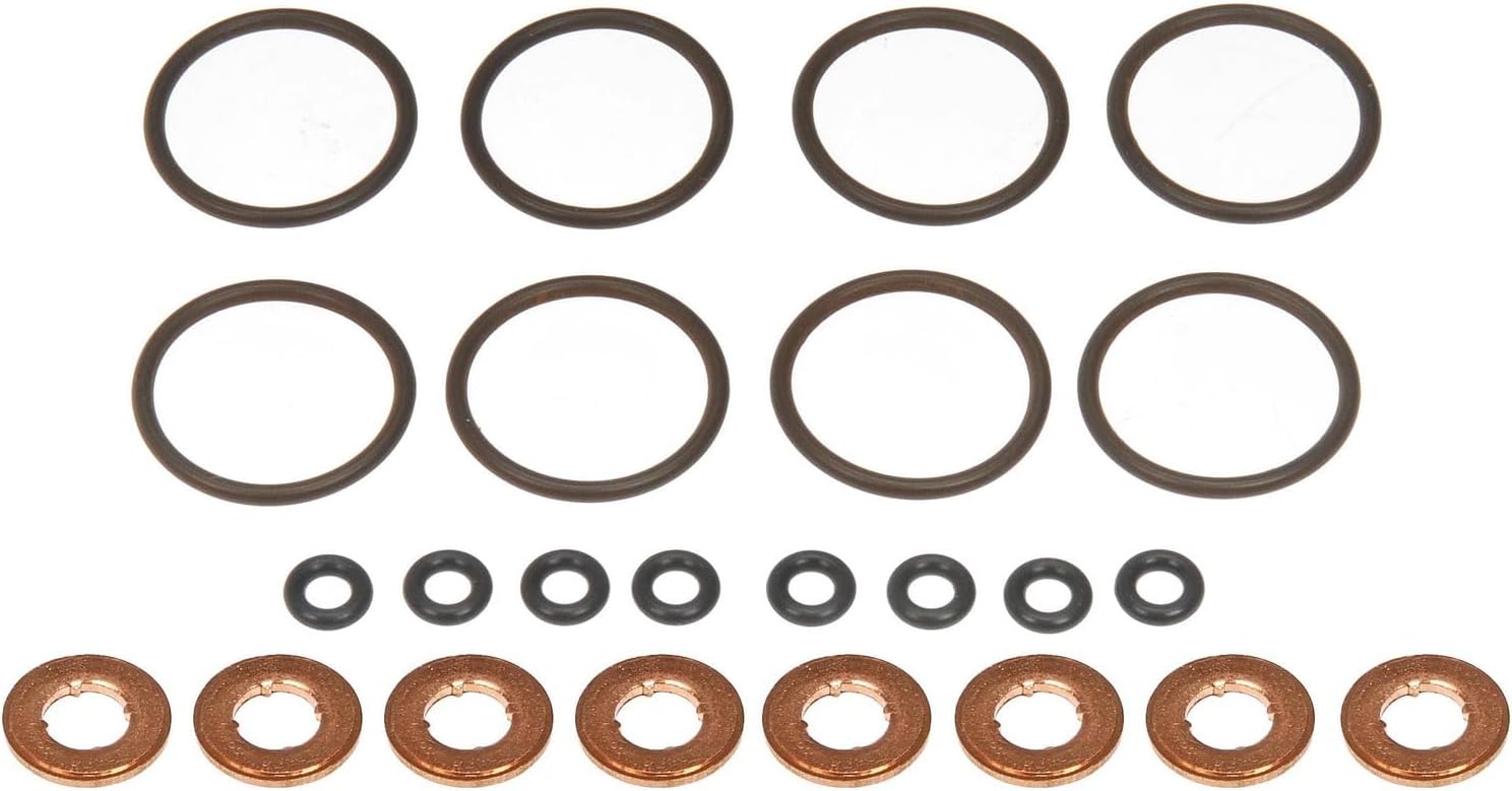 Fuel Injector O-Ring Kit Compatible With Ford F-350 Super Duty 6.7L V8 2011 2012 2013 2014 2015 2016 2017 2018 2019 PC-598044