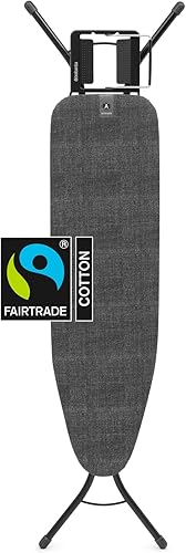 Miniatura 4 de Brabantia - Tabla de planchar C - Soporte extra grande para unidad de vapor - Altura ajustable - Pies de goma antideslizantes - Funda de algodón