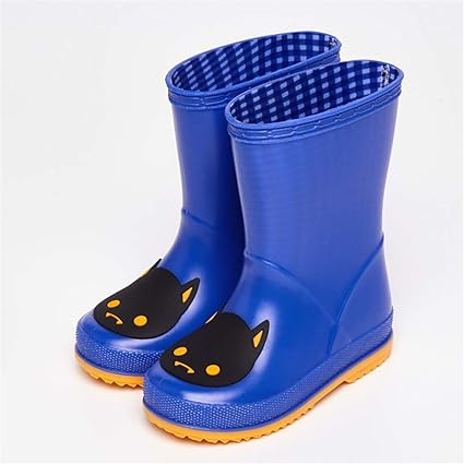 Yuzhonghua Niños Gatitos Botas de Lluvia, Botas de Lluvia de los niños se  Deslizan, Azul Oscuro, Muchachas Lindas niños Botas, Zapatos de Agua bebé  (Color : Blue, Size : 26) : Amazon.es: