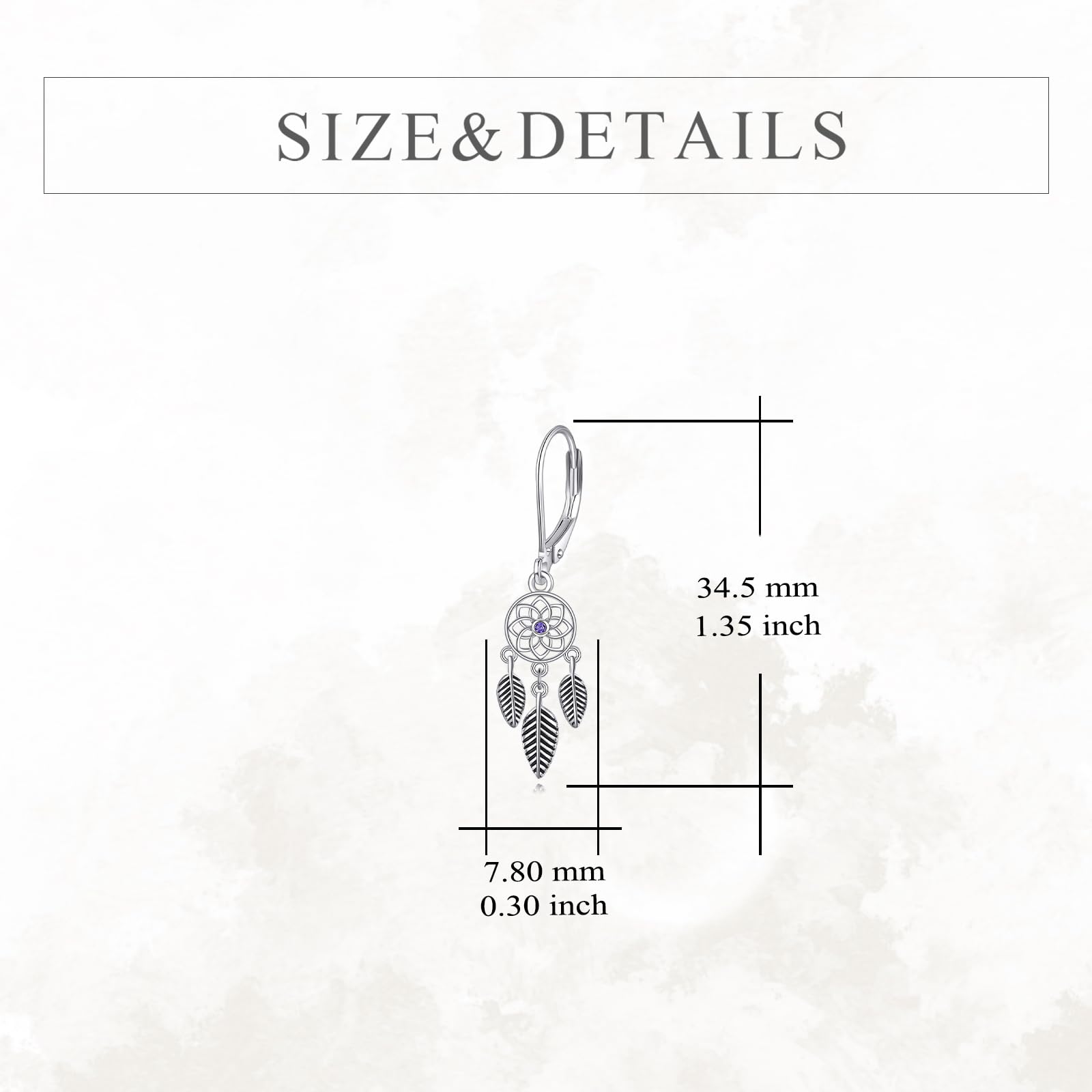 VONALA Orecchini acchiappasogni per donne e ragazze, in argento Sterling con turchese e piume, orecchini pendenti in stile bohémien, gioielli regalo per donne e ragazze