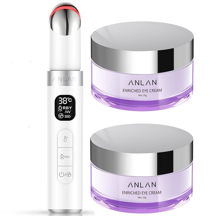 ANLAN EMS目元美容器 & エンリッチドアイクリーム 20g Amazon.co.jp: ANLAN 目元ケア 美顔器 ems 目元美顔器 45℃温熱