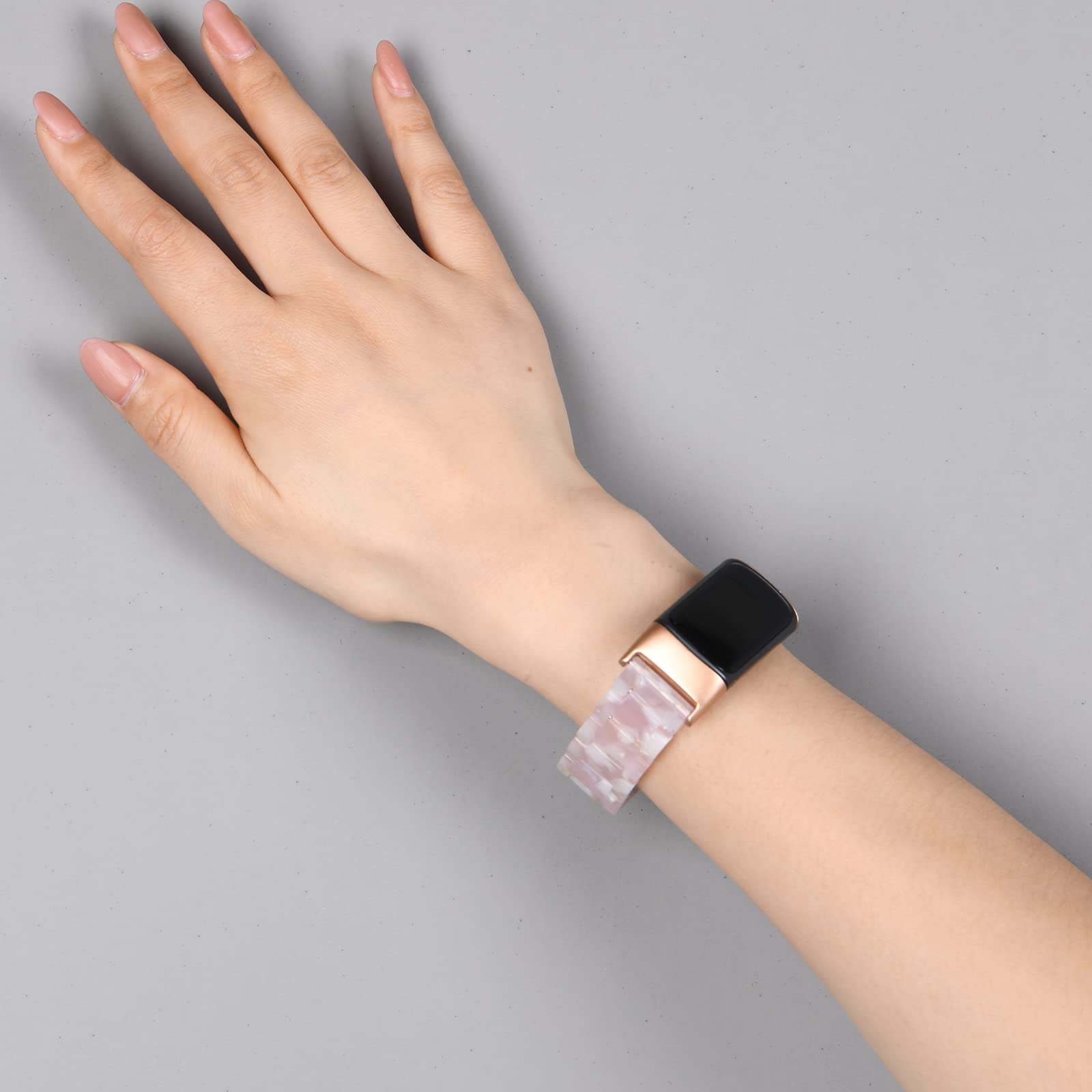Wongeto Resin Straps Compatible with Fitbit Charge 5 Strap - Image 4
