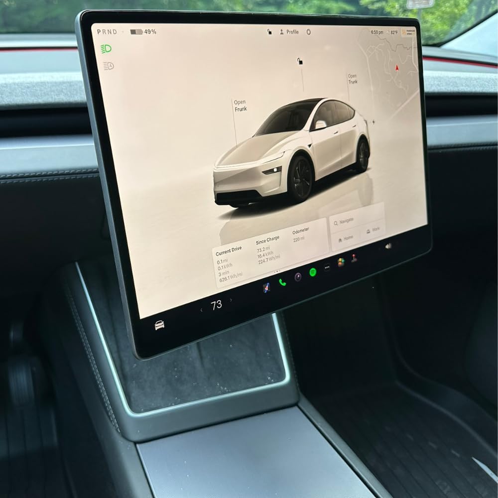 Screen Swivel Mount for Tesla Model Y Juniper & Model 3 Highland, Center Console Screen Rotating Bracket Holder with Four Direction Adjustment Left/Right 40° &Up/Down 40°