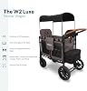 WonderFold W2 Luxe Stroller Wagon Charcoal Grey
