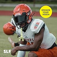 Vista 2 de SLEEFS Visera de fútbol transparente para casco - Visera de fútbol profesional - Protector facial y ocular - Compatible con cascos juveniles