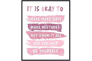 Pink Wall Art for Office Motivation