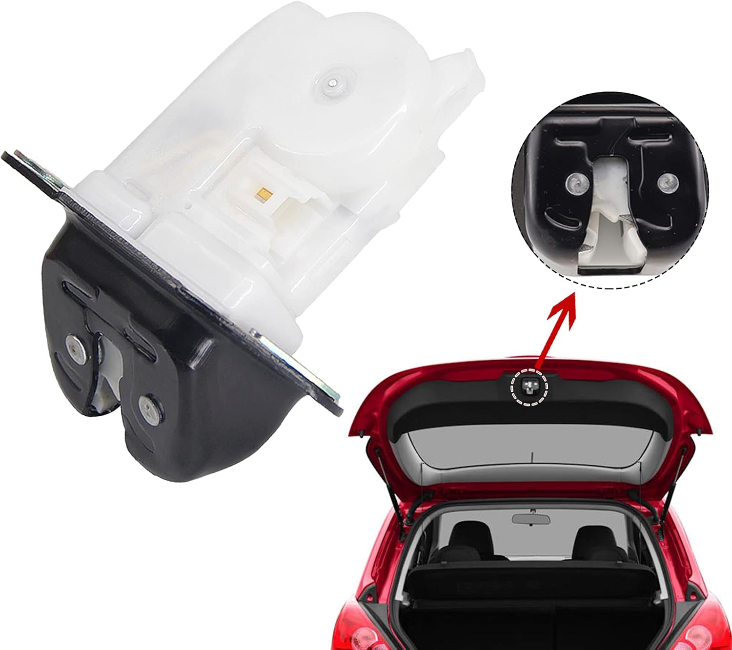 Liftgate Latch Trunk Lock Actuator Compatible for Nissan Murano 2005-2007 Rogue 2008-2013 Versa 2007-2012 Leaf 2011-2017 Infiniti Ex35 2008-2012 Replace 90502-CA00C, 90502-EN000, 90502-ZN90A