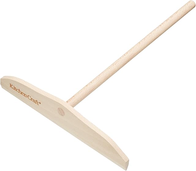 KitchenCraft KCCPSPREAD Crepe Spreader, Beechwood, 24 cm , Beige