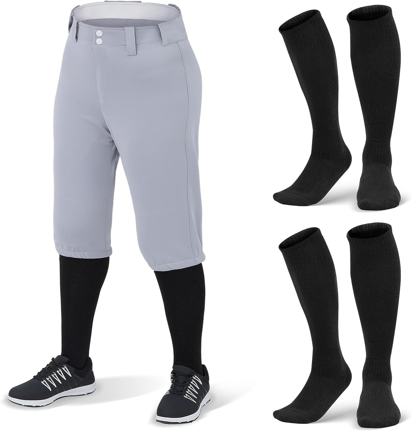 Chuarry Baseball Pants with 2 Pairs Baseball Socks Youth