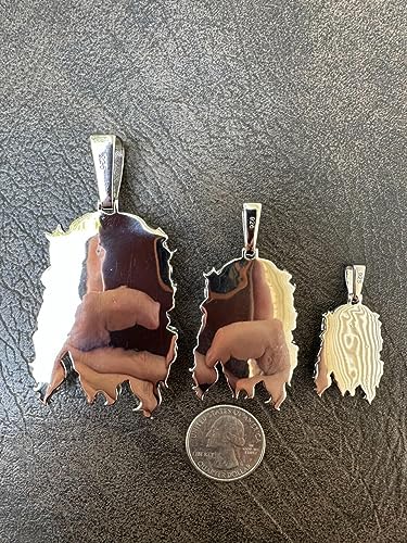 HarlemBling HEAVY SOLID Jesus Piece - Very Detailed Pendant Solid 925 Sterling Silver High Polish Finish - 3 Sizes Great For Any Necklace3
