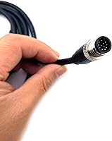 Vista 6 de M12 Cable conector macho de 12 pines, un código de cable de moldeo recto Sensor de aviación masculino Cable eléctrico de PVC Cable moldeado