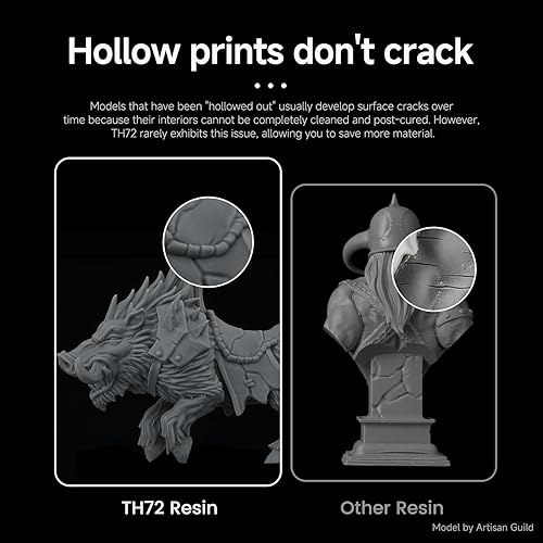 Miniatura 4 de RESIONE - Resina de impresora 3D, resina resistente flexible TH72 con resistencia duradera y alto alargamiento, impresión 3D resistente a los