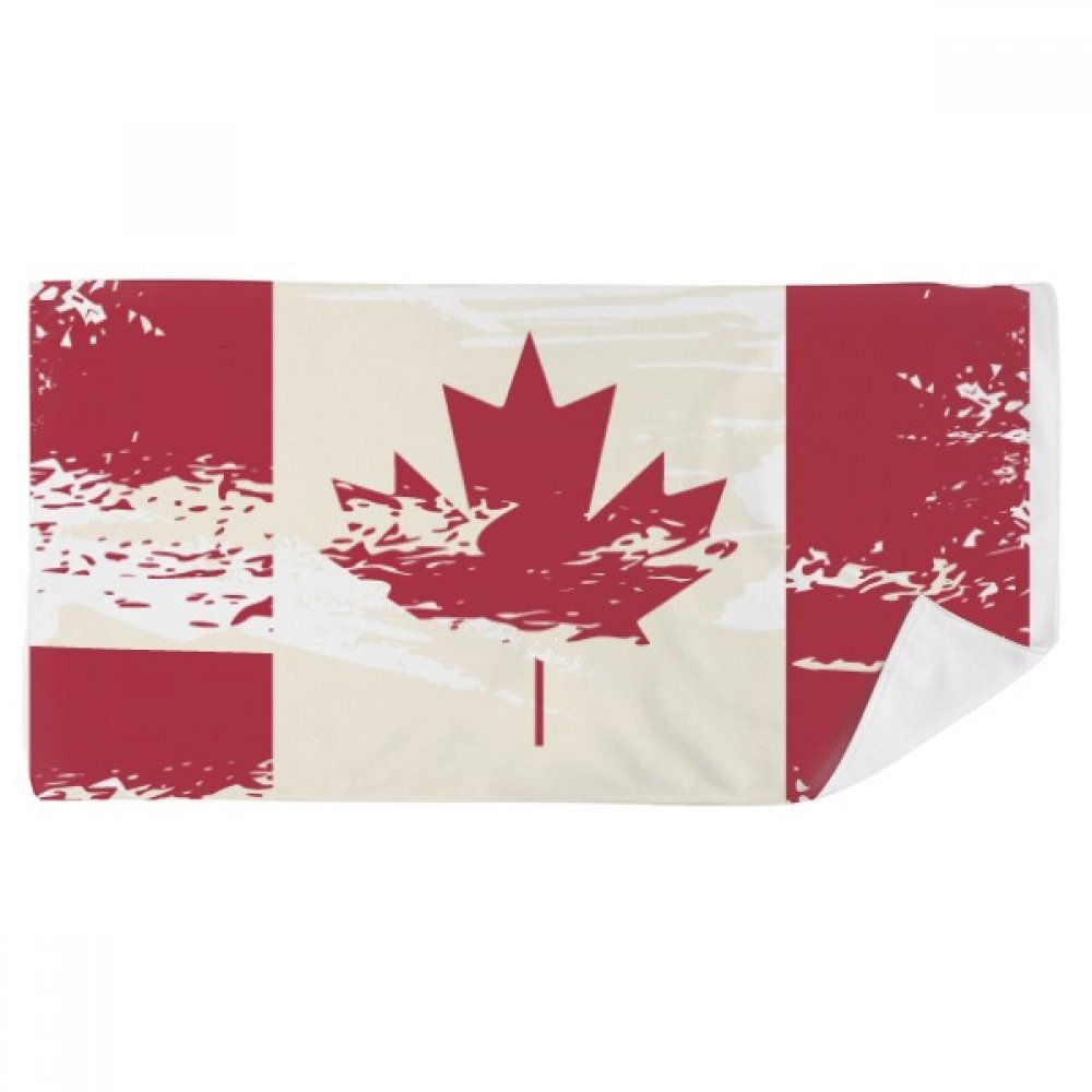 Serviette de bain douce 35x70cm pour peaux sensibles motif Canada