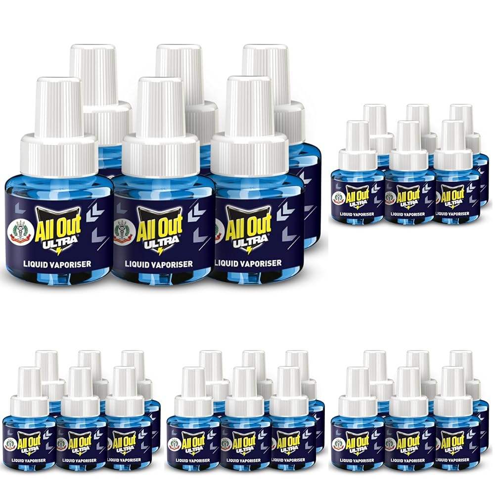 All Out Ultra Liquid Vaporizer, 6 Refills (45ml each) | Kills Dengue, Malaria & Chikungunya Spreading Mosquitoes| India's Only Mosquito Killer Brand Recommended by Indian Medical Association-image-24