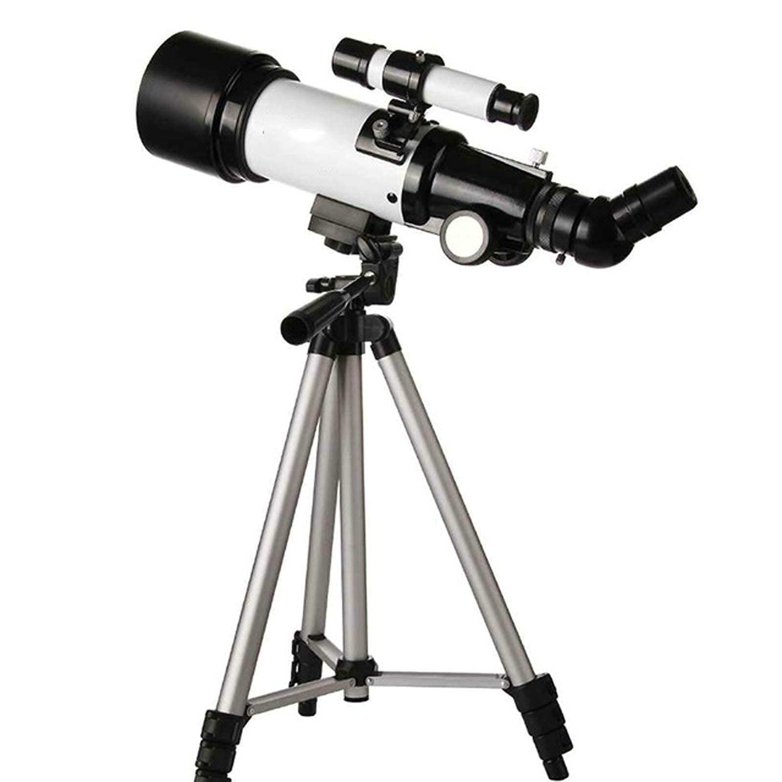 Przenośny teleskop podróżny dla dorosłych z szukaczem, teleskop dla dzieci, dorośli, początkujący astronomowie, teleskopy refraktorowe 50 mm, adapter do smartfona, plecak i filtr księżycowy