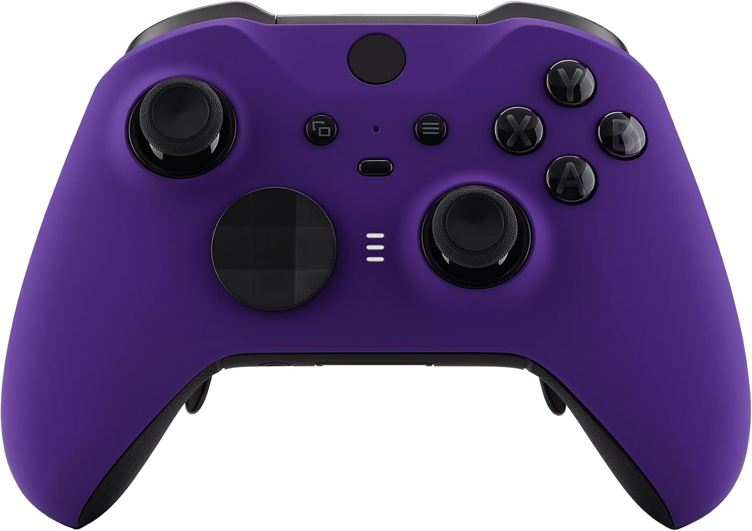 eXtremeRate Purple Soft Touch Grip Faceplate Cover, Front Housing Shell Case Replacement Kit for Xbox One Elite Series 2, Xbox Elite 2 Core Controller Model 1797 - Controller NOT Included
