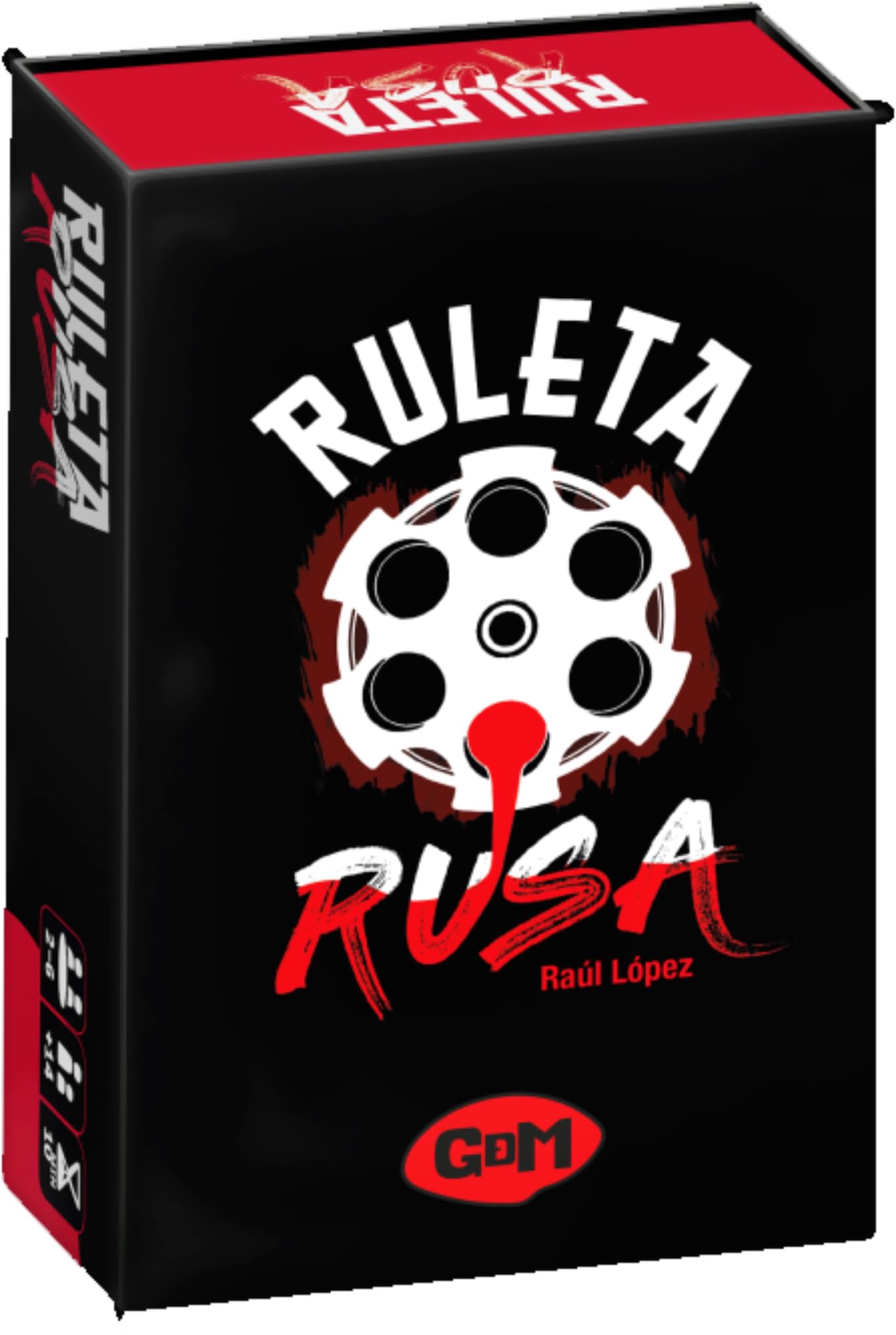 Ruleta Rusa, Juego de Mesa para Adultos, Party Game de Risas y Tensión, Juego Rápido para Fiestas y Reuniones, 2-6 Jugadores, +14 Años, GDM Games