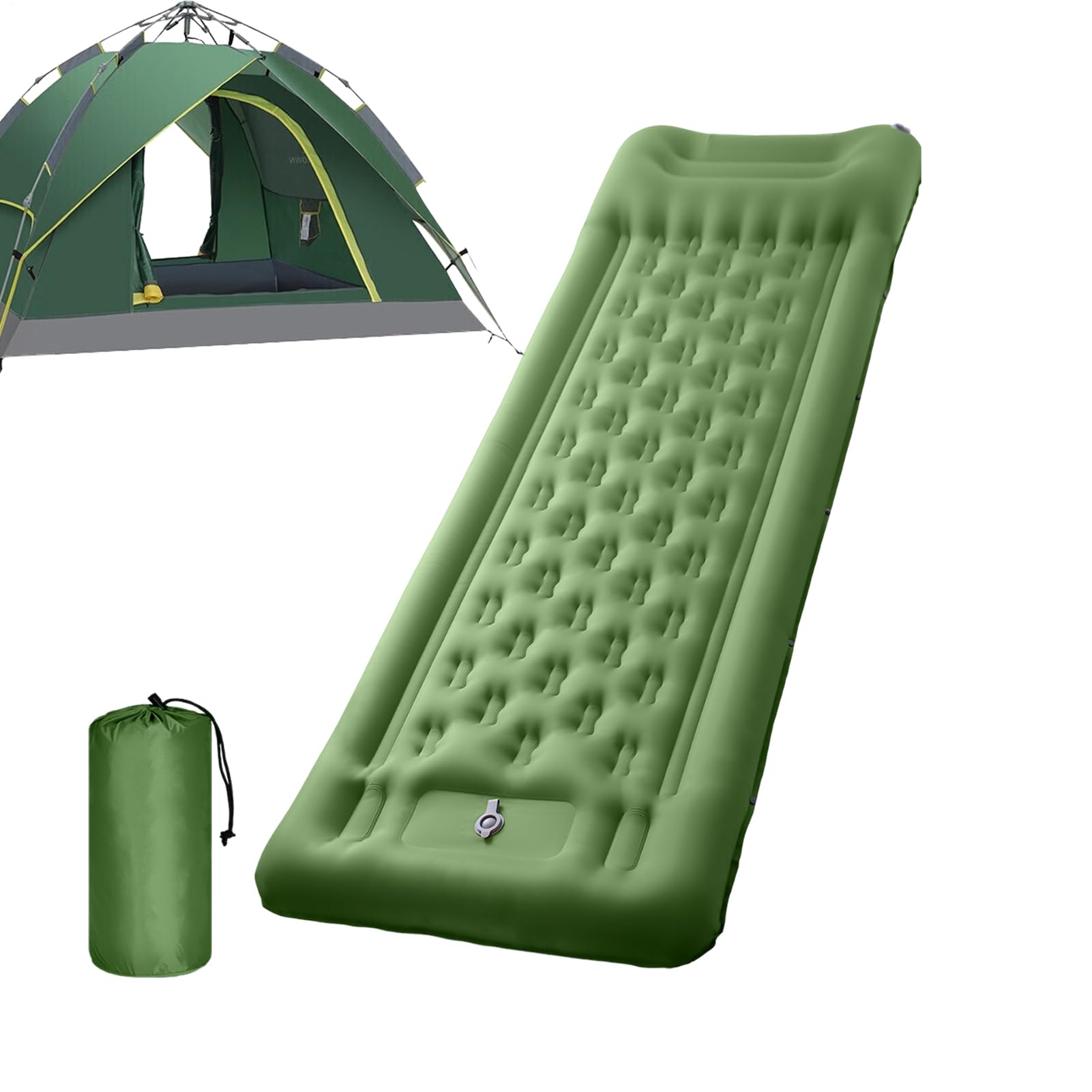 Materac Do Spaniena Na Camping Mata o Grubości 10.9 cm | Wbudowana Stopowa Pompa Do Turystyki Pieszej dla Dorosłych na Wędrówki Podróże Outdoor do Namiotu i Samochodu