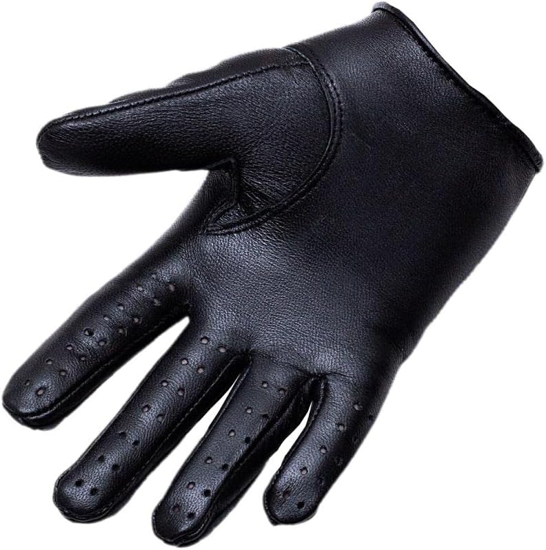 Men's Full Finger Driving Gloves, Riding Gloves, Biking Leather Gloves (Black) - Image 3