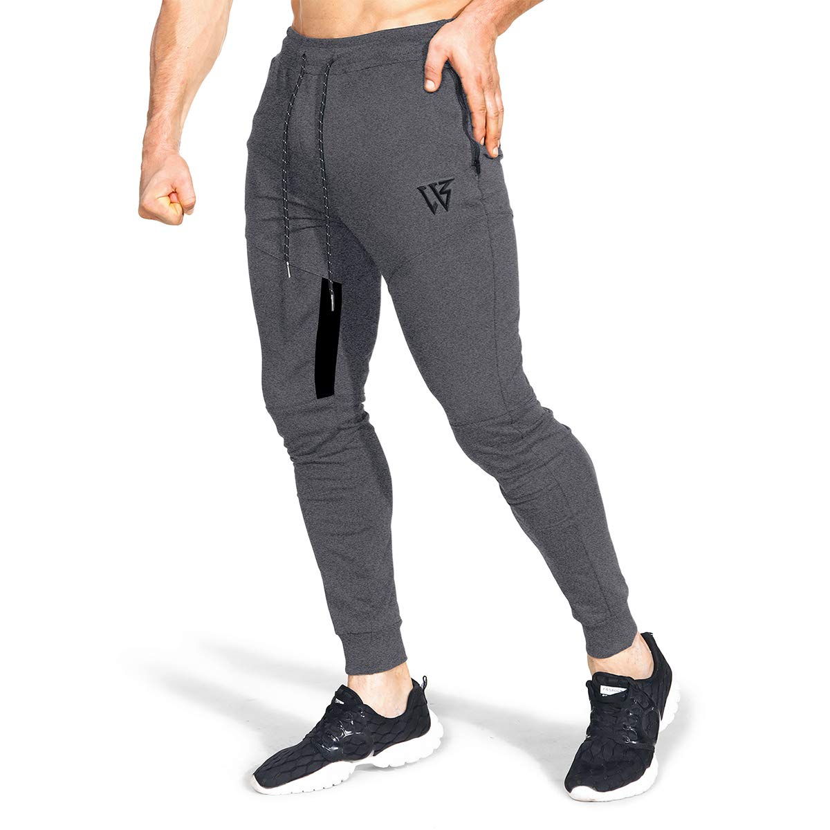 BROKIG Pantaloni della Tuta da Jogging da Palestra Vertex da Uomo con Tasche