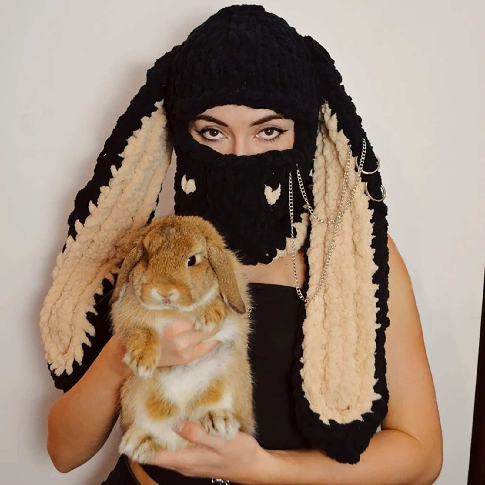 Amazon.com: XKCL Bunny Hat, Knit Plush Bunny Hat, Bunny Long Ears
