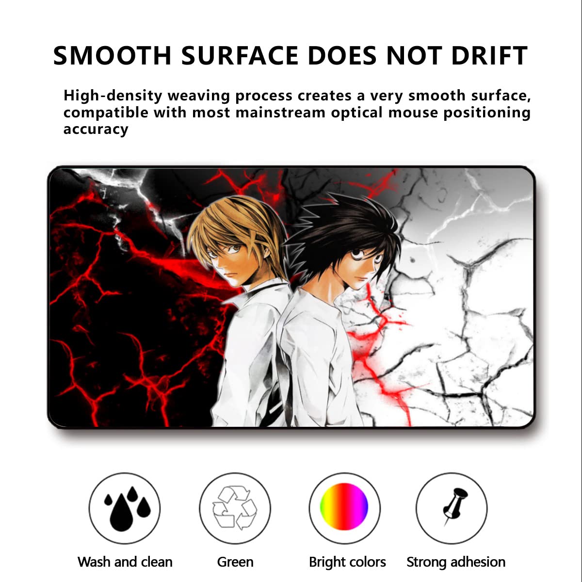 Amazon | デスクマット 事務机マット デスノート (1) 大型マウス