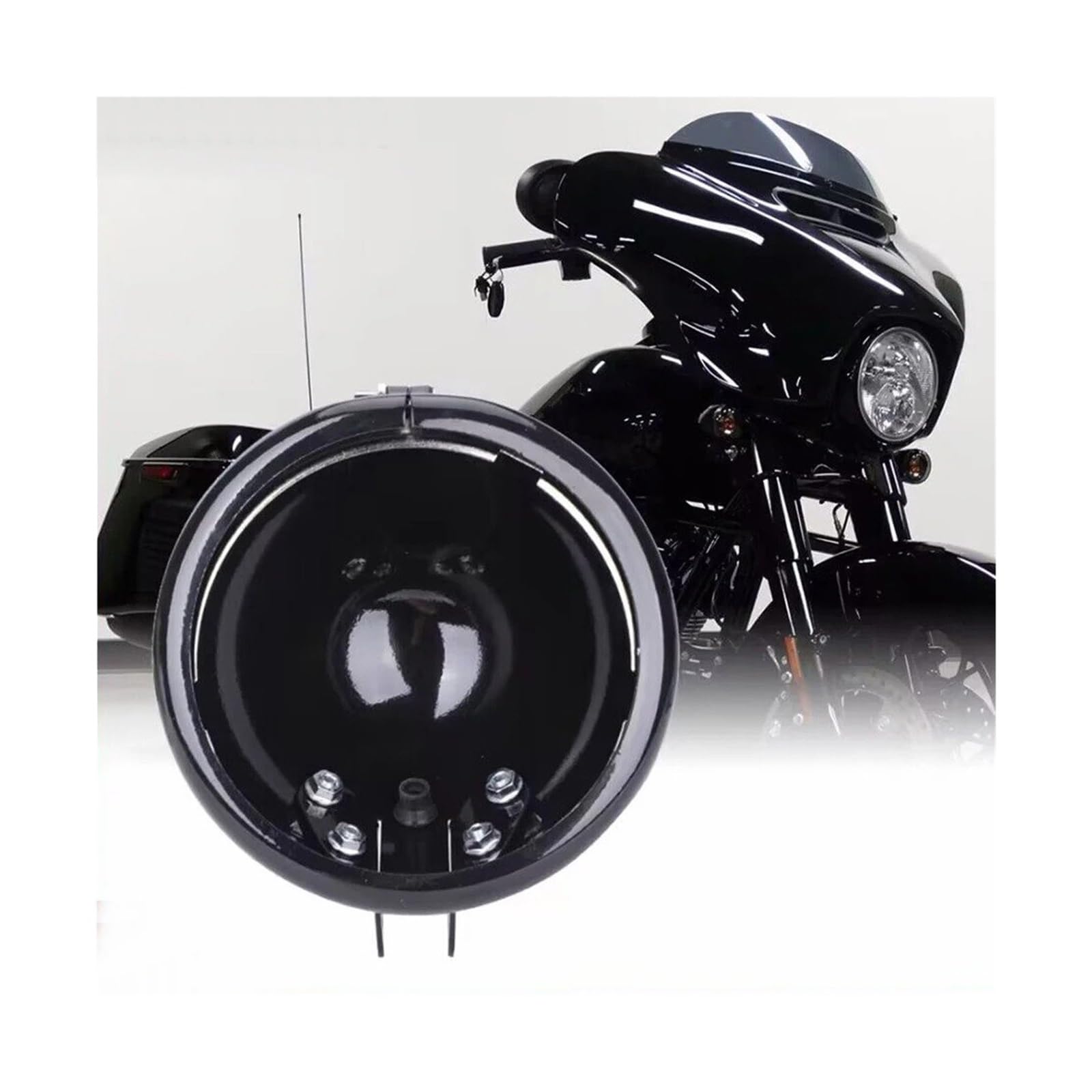 Per Dyna Per Sportster XL1200 XL883 FXD Choppers Kit Faro E Alloggiamento Da 5,75 Pollici Anteriore A LED 5-3/4 Fanale Anteriore Moto