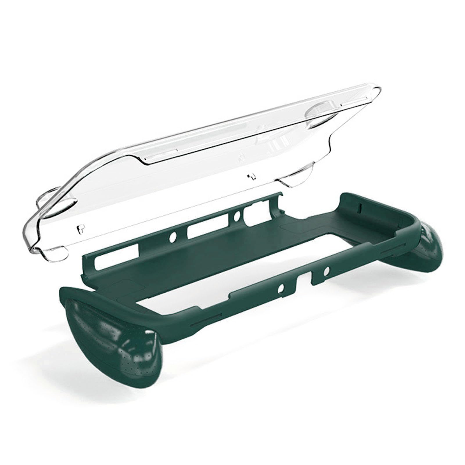 lyrlody Custodia Protettiva Adatta per OLED, Custodia Agganciabile Antiscivolo per Console Portatile in ABS per PC, Guscio Antiurto con Accesso Al Controller per Giochi da Viaggio a Casa (Verde