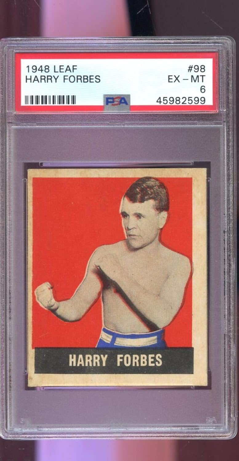 1948 Leaf #98 Harry Forbes PSA 6 Graded Boxing Card