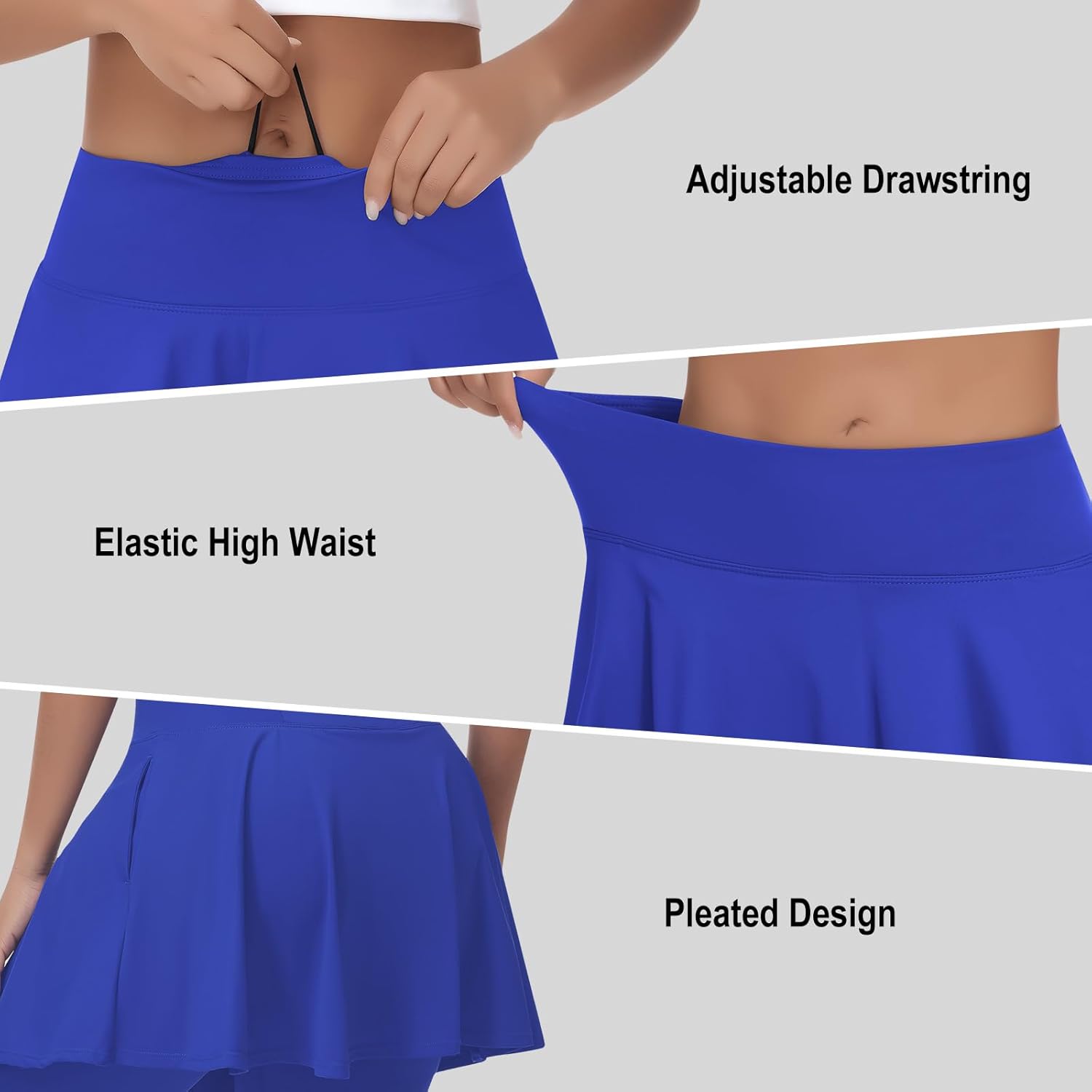 ANIVIVO Skirted Leggings for Women Athletic Skirt with Leggings Yoga Tennis Skirt with Pockets for Golf Pickleball - Image 4