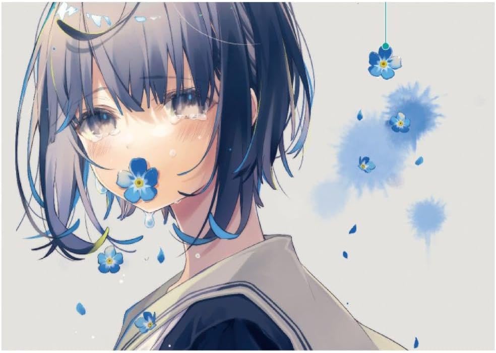 おしおしお 卓上押し花アクリルアートB『don't forget me』