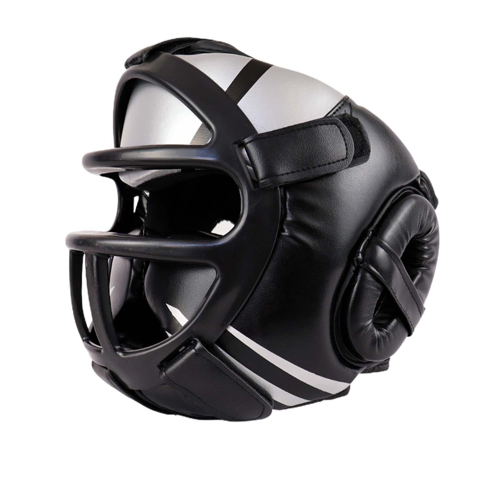 Casco da boxe Casco da boxe Bambini Adulti Uomini Donne Ragazzi Ragazze Taekwondo Regolabile Imbottito MMA Copertura completa Per sport Protezione per il viso traspirante per arti marziali