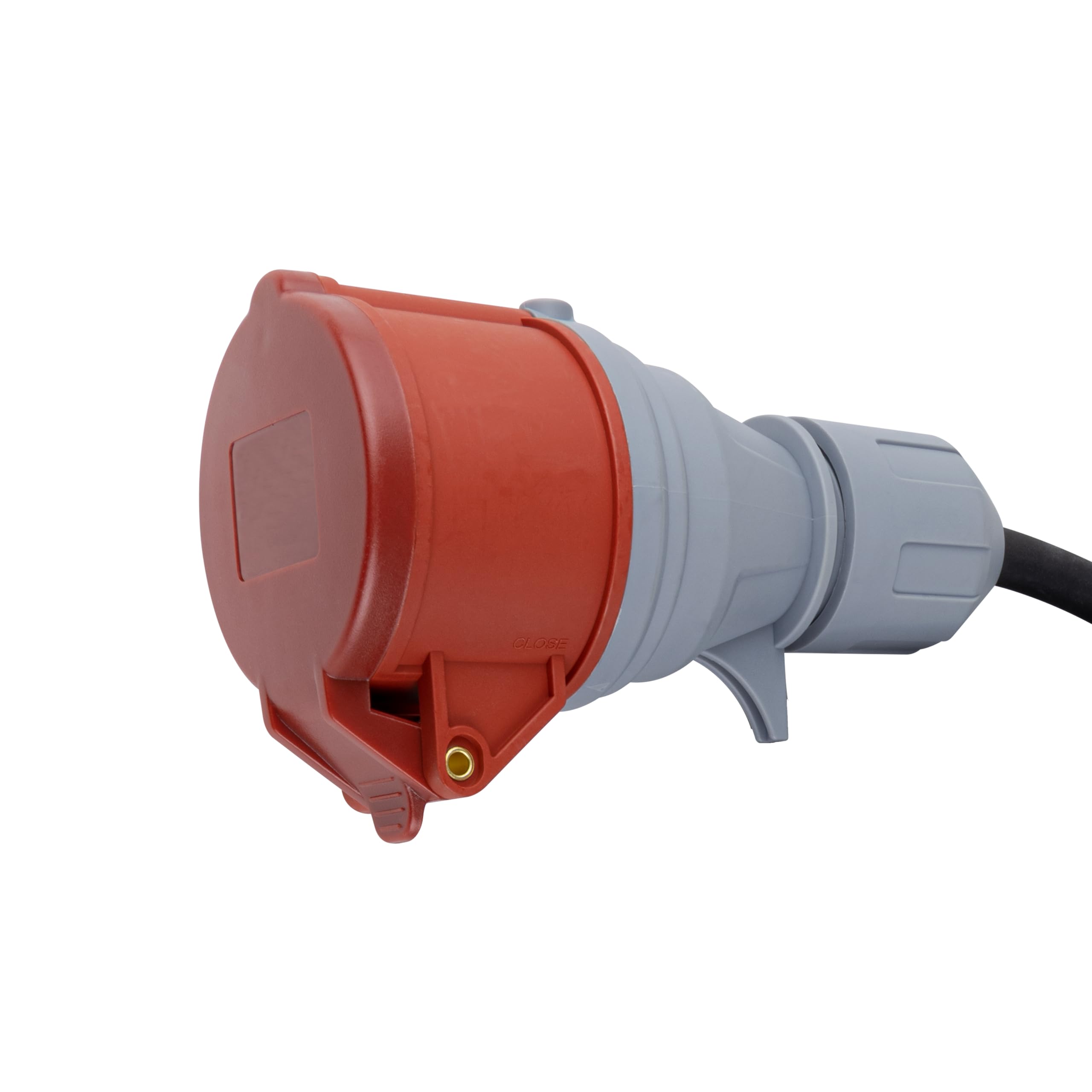 REV CEE Verlängerung - Verlängerungskabel 10m außen IP44 - Starkstromkabel 16A, 11000W, 400V, schwarz