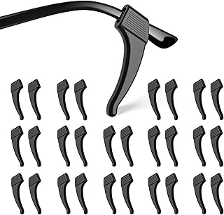 SMARTTOP 20 Pairs Anti-Slip Eyeglass Ear Grips Hook Comfortable Silicone Elastic Eyeglasses Temple Tips Sleeve Retainer-For Eyewear Sunglasses Spectacles Glasses,Sports Eyeglasses