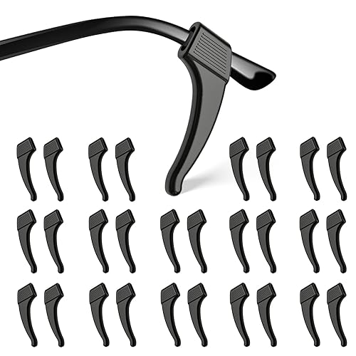 SMARTTOP 20 Pairs Anti-Slip Eyeglass Ear Grips Hook Comfortable Silicone Elastic Eyeglasses Temple Tips Sleeve Retainer-For Eyewear Sunglasses Spectacles Glasses,Sports Eyeglasses