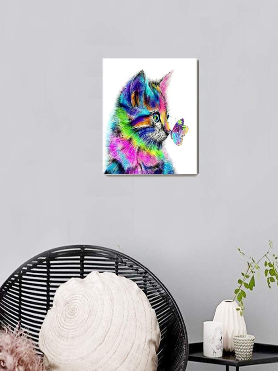 Schilderen op Nummer - Moderne Kat - Figured'Art